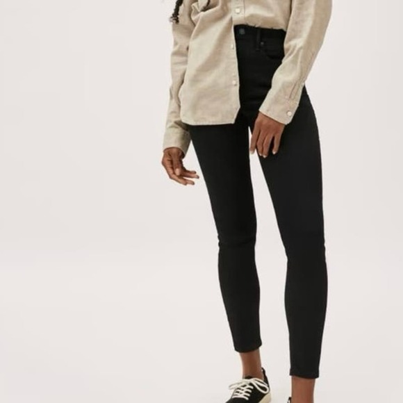 Everlane The Authentic Stretch High-Rise Skinny Black Size 23T NWT - Picture 1 of 8